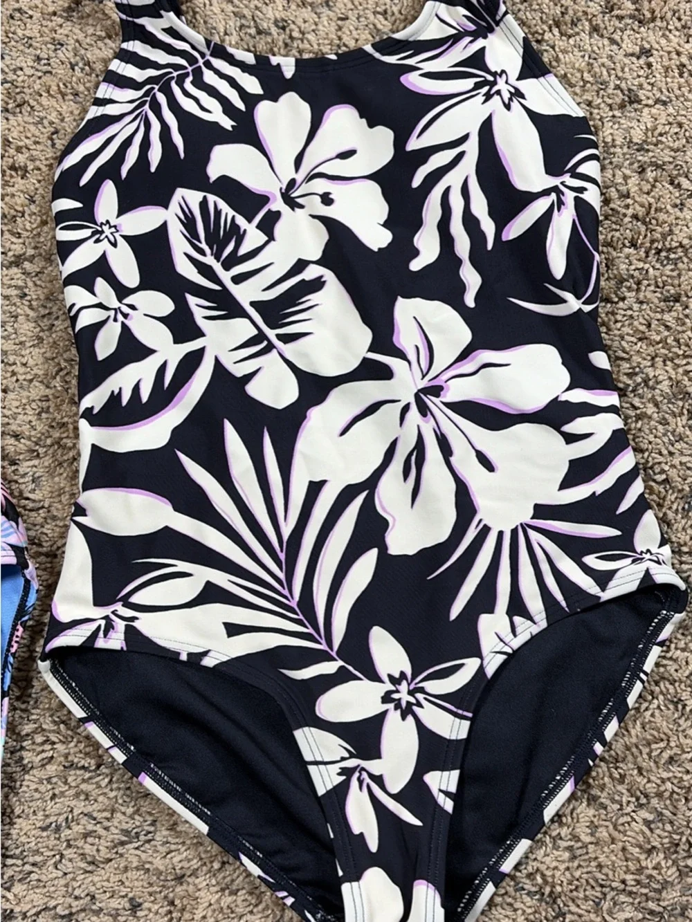 Athleta Girl and Breaking Waves one piece swim suits